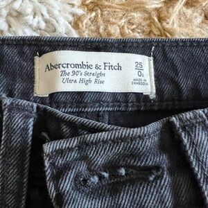 Abercrombie straight leg ripped jeans